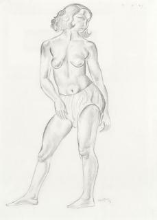 David Jones C.H., C.B.E. - Standing Nude