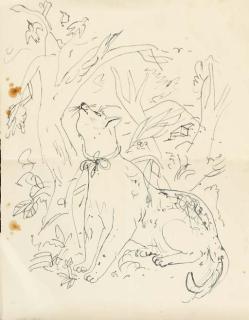 David Jones - Cat Chasing the Birds