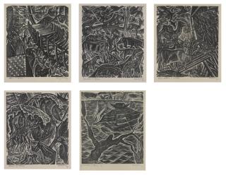 David Jones - Five Illustrations For The Chester Play Of The Deluge