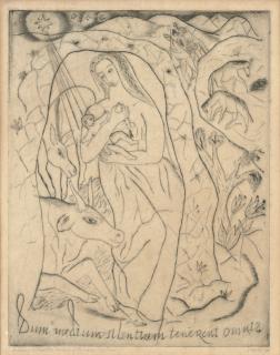 David Jones - Nativity with Beasts and Shepherds (Dum Medium Silentium Tenerent Omnia) (Cleverdon E198)
