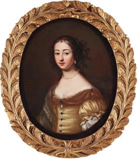 David Klöcker Ehrenstrahl - Lady in a yellow dress