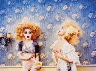 David Lachapelle - Milk Maidens, Alla and Tara in Galliano, Paris, 1996