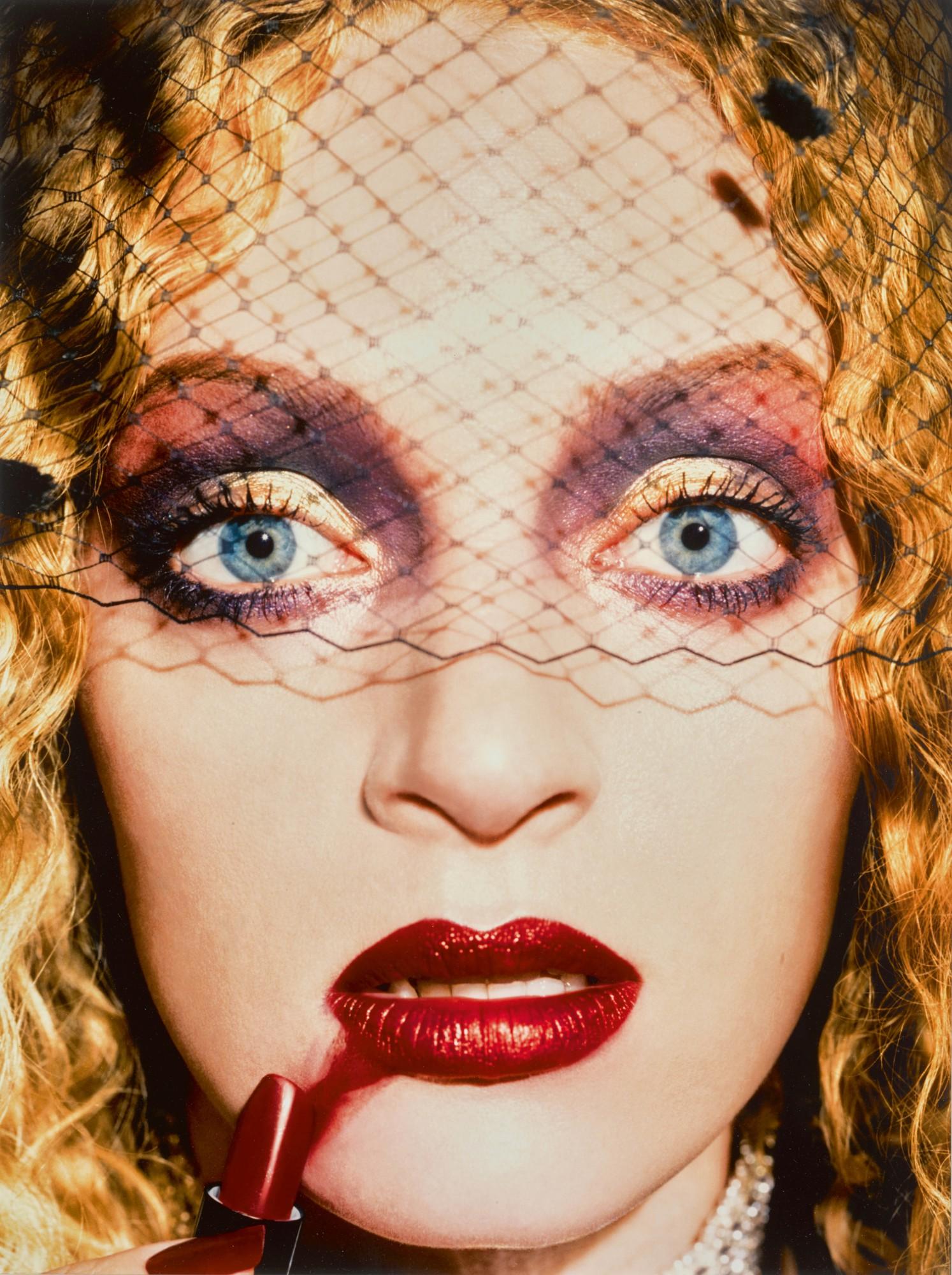 David Lachapelle - Uma Thurman With Lipstick, New York, 1997
