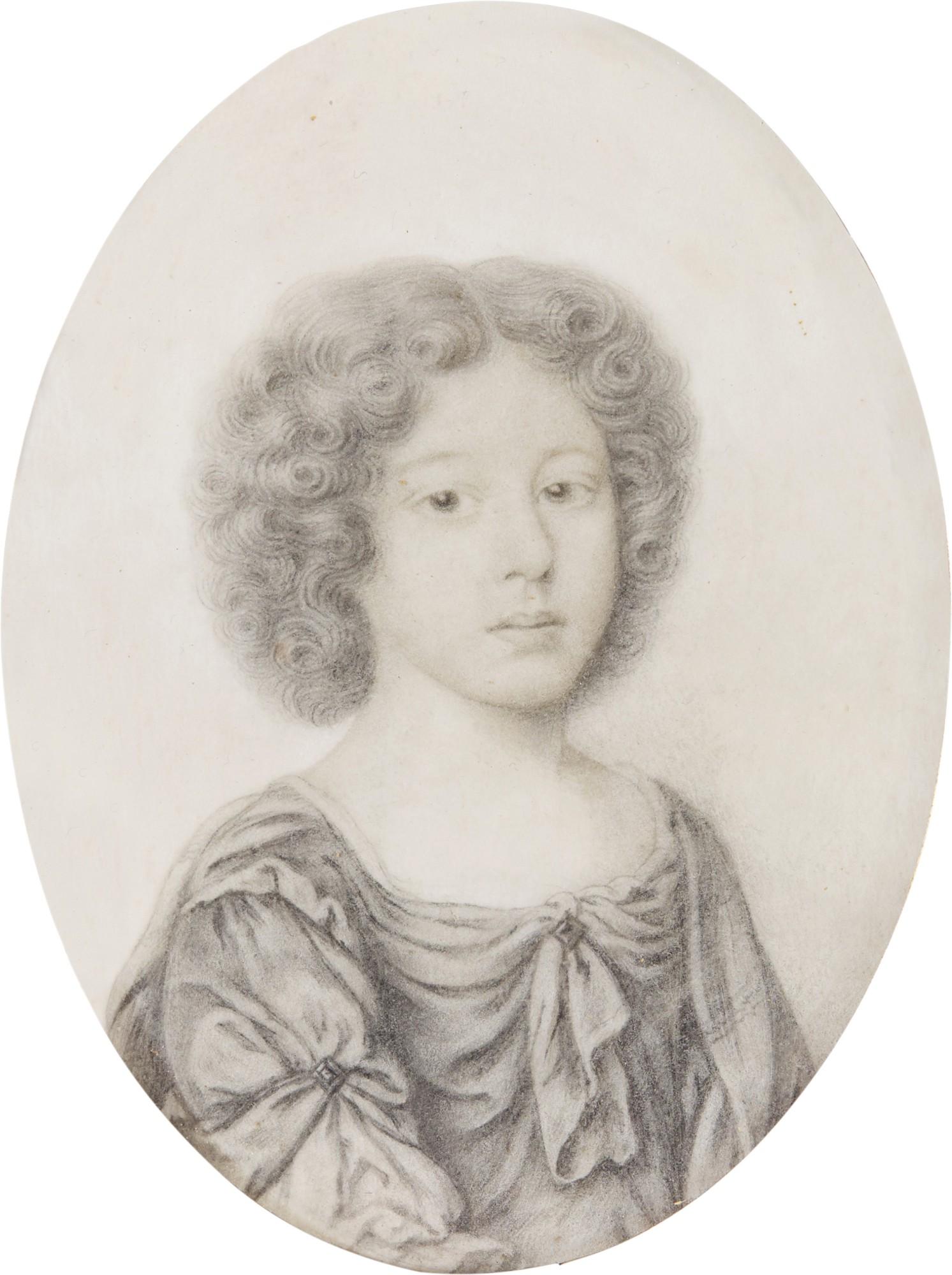 David Loggan - Portrait Of A Young Boy, Circa 1690