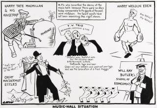 David Low - \'Music-Hall Situation\' (\'M.P.S Who Lamented The Decay Of The Music-Halls Because There Were No Stars Today Comparable To The Giants Of The Past, Were Mistaken. The Talent Scouts Have Not Been Searching The Right Places...\')