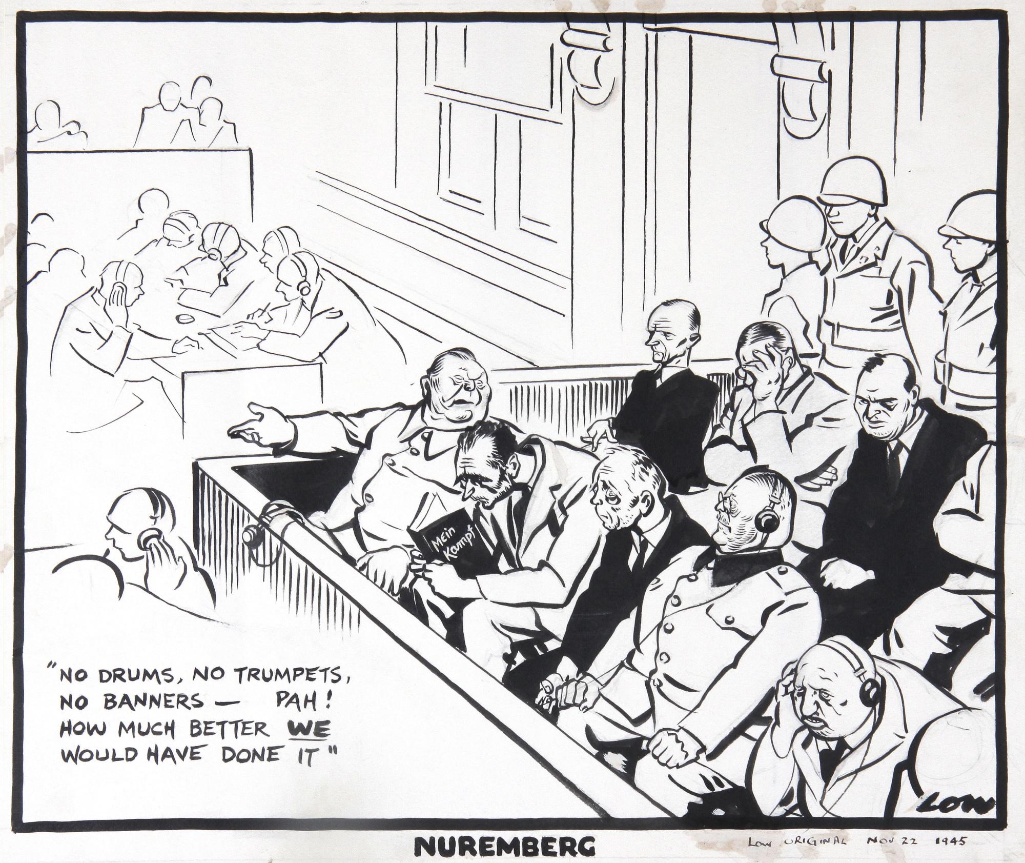 David Low - ‘Nuremberg’ (‘No Drums, No Trumpets, No Banners – Pah! How Much Better We Would Have Done It’)