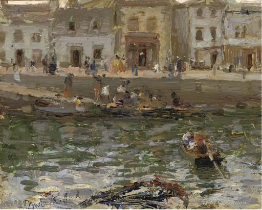 David MacBeth Sutherland, R.S.A., L.L.D. - The Bay, Concarneau