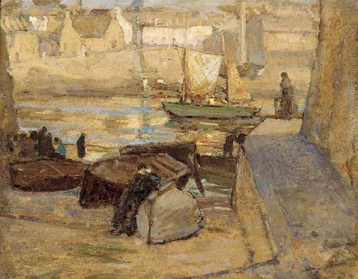 David Macbeth Sutherland, R.S.A. - Concarneau