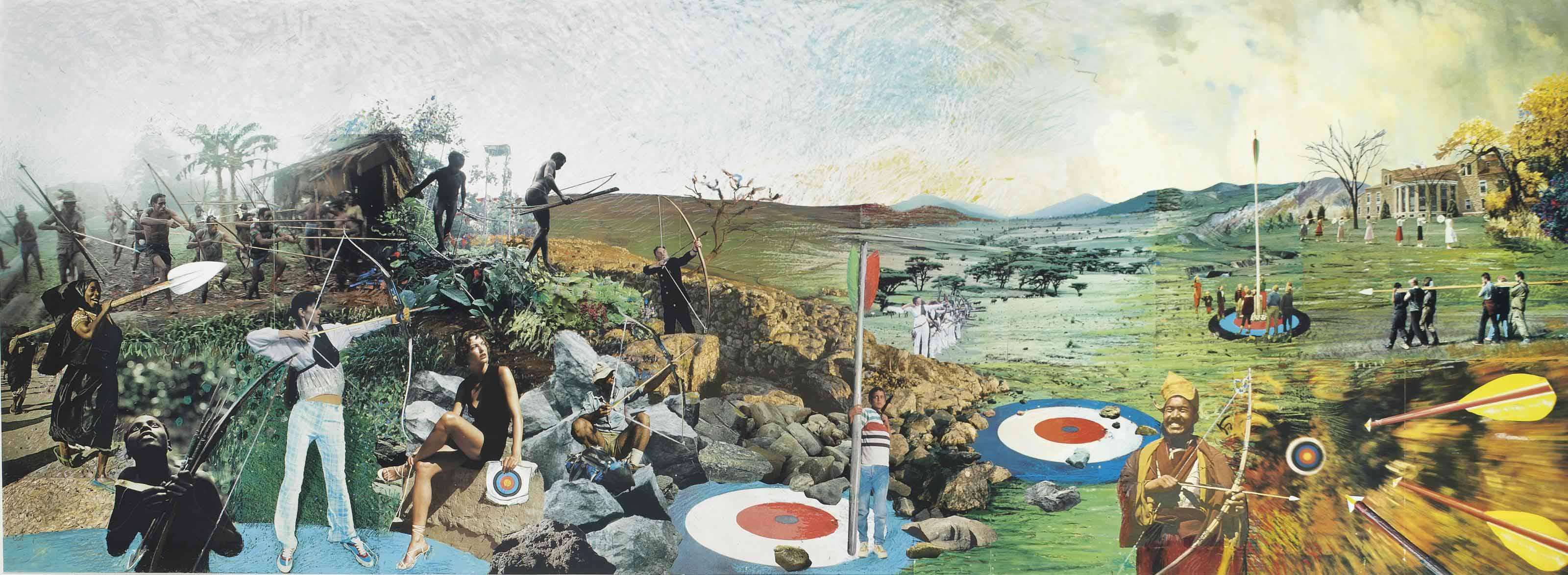 David Mach, R.A. - Archers Hitting The Target