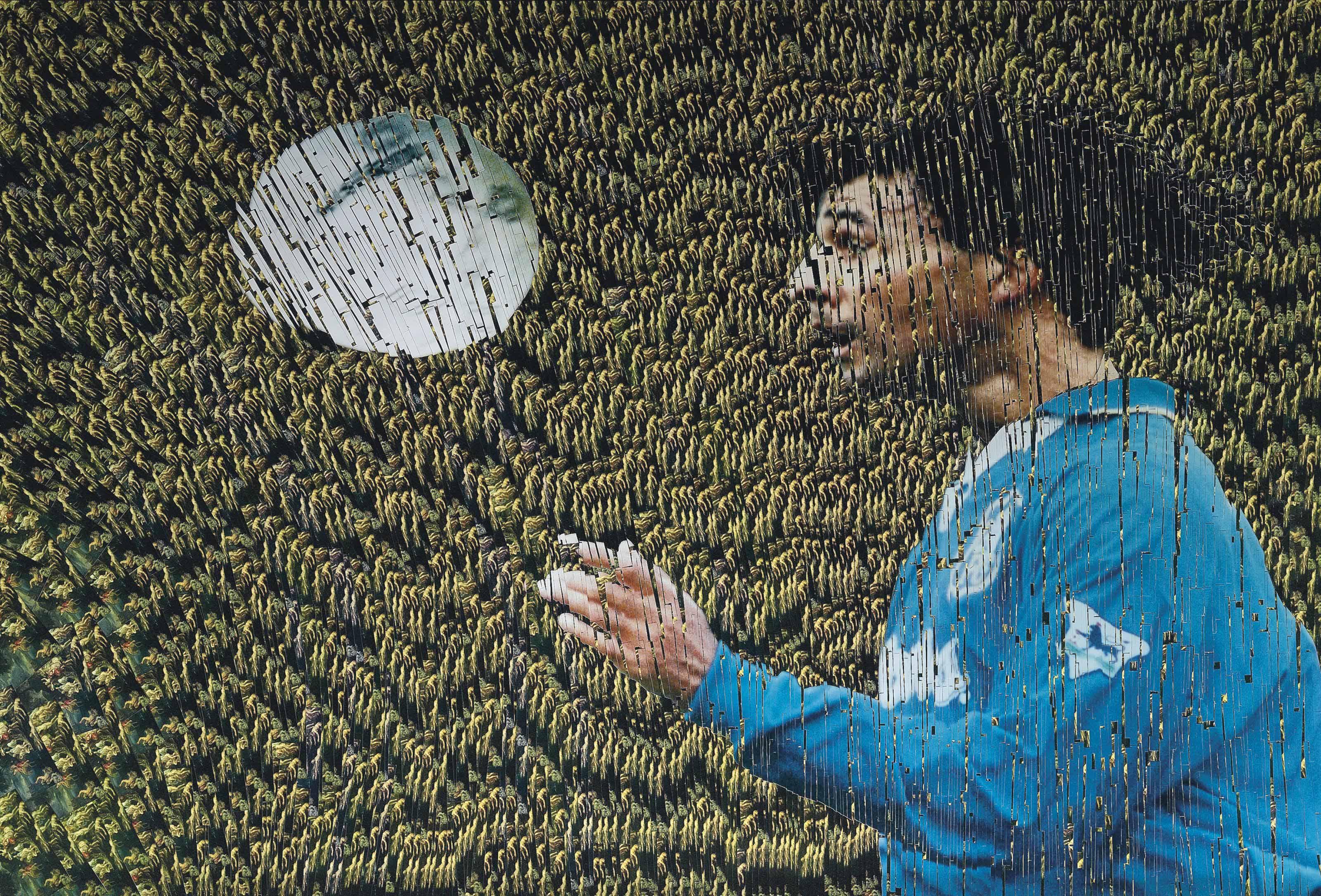 David Mach, R.A. - Ruud Gullit Heading The Ball