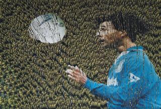 David Mach, R.A. - Ruud Gullit Heading The Ball