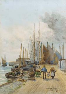 David Martin - Largo harbour; Anstruther; and Stonehaven harbour