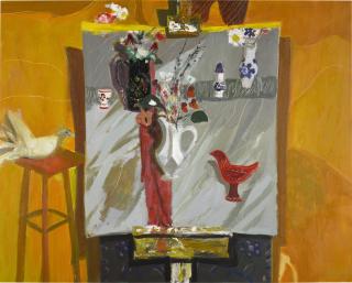 David McClure, R.S.A., R.S.W. - Picture on a Yellow Ground