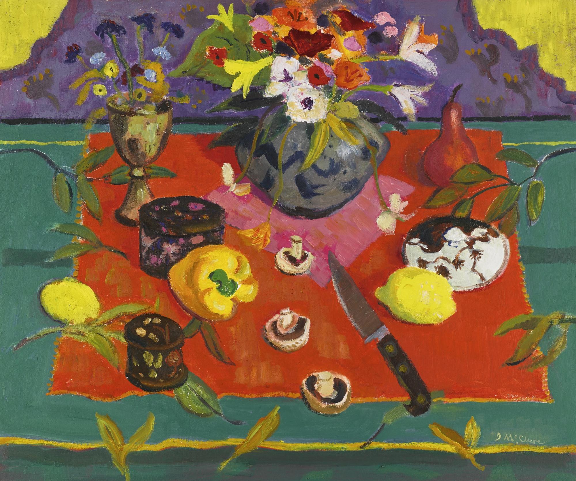 David Mcclure, R.S.A., R.S.W. - Yellow Pepper And Mushrooms