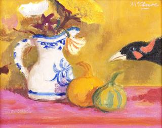 David McClure RSA RSW RGI - Bird and Gourds