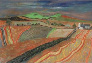 David McLeod Martin, R.S.W. - Autumn Landscape, Fife