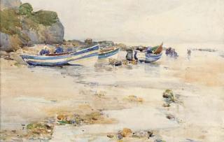 David Mcleod Martin, R.S.W. - Bringing in the catch