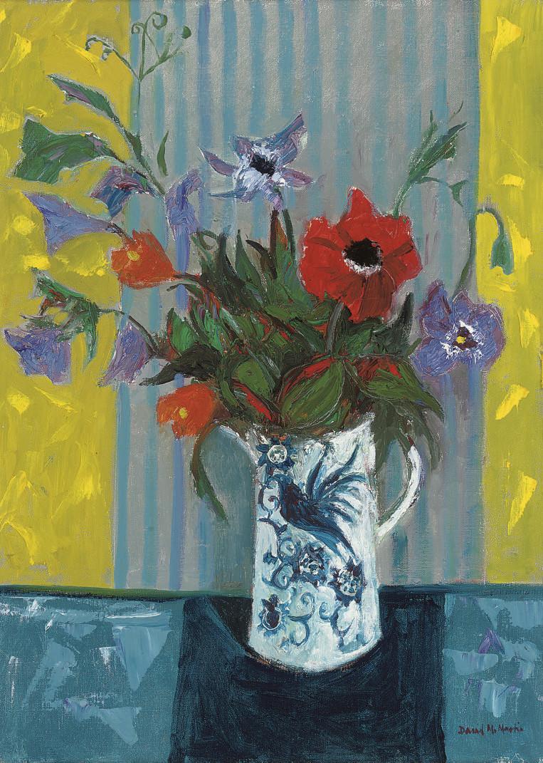 David McLeod Martin, R.S.W. - Flowers in a Jug