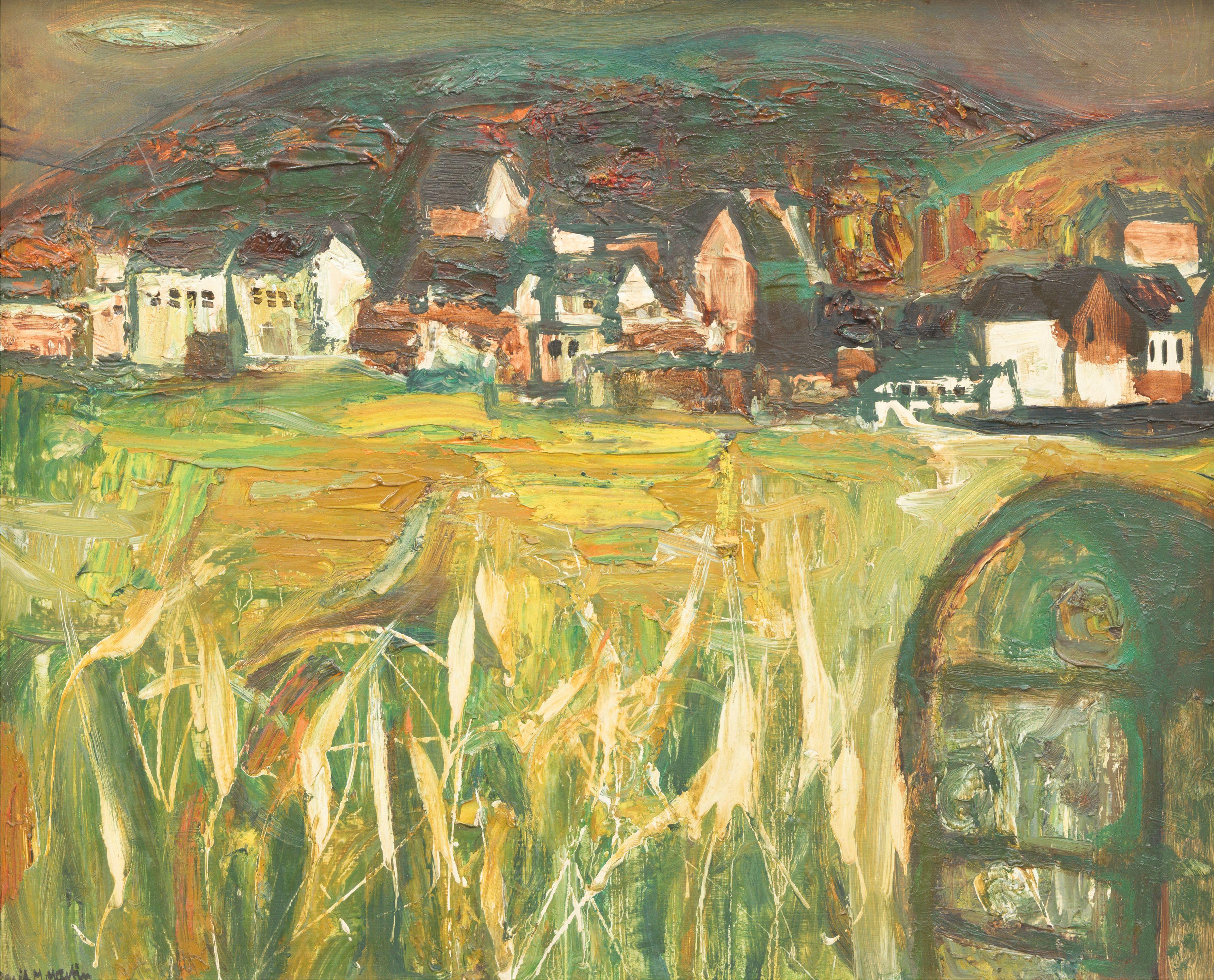 David McLeod Martin RSW RGI SSA - Field and Village