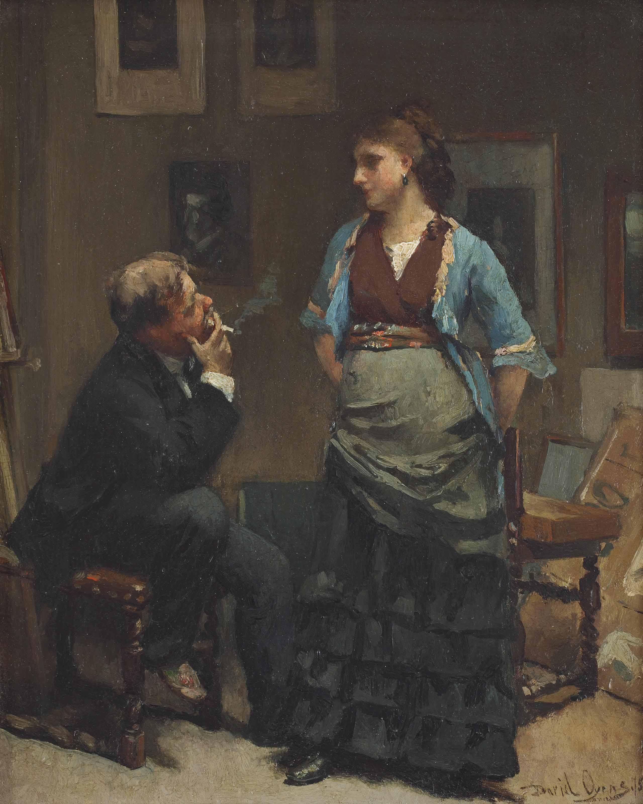 David Oyens - The artist and his model