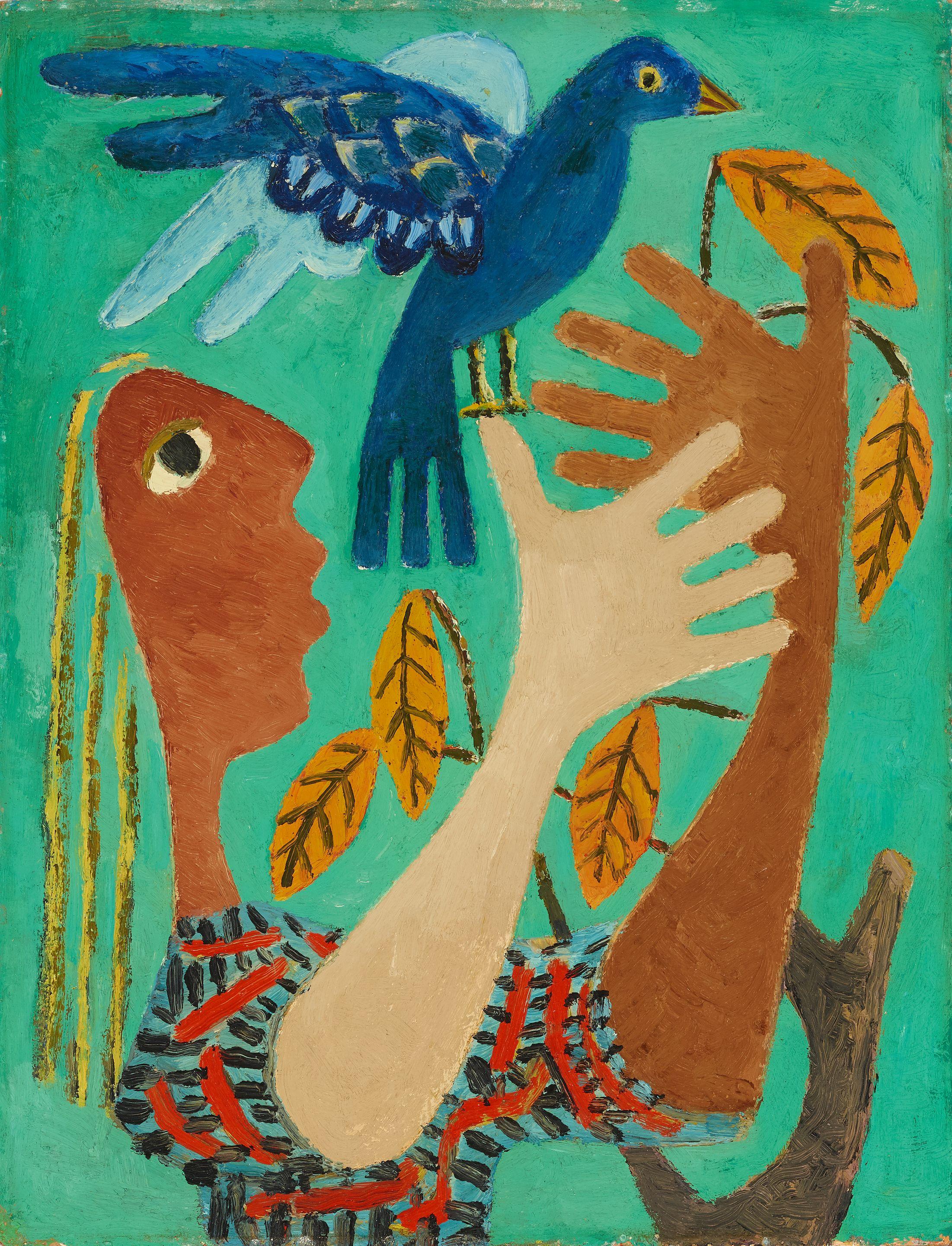 David Park - Girl With Bird, 1945-46