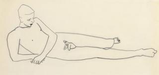 David Park - Reclining nude