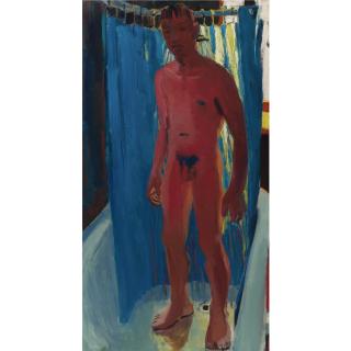 David Park - Standing Male Nude In The Shower