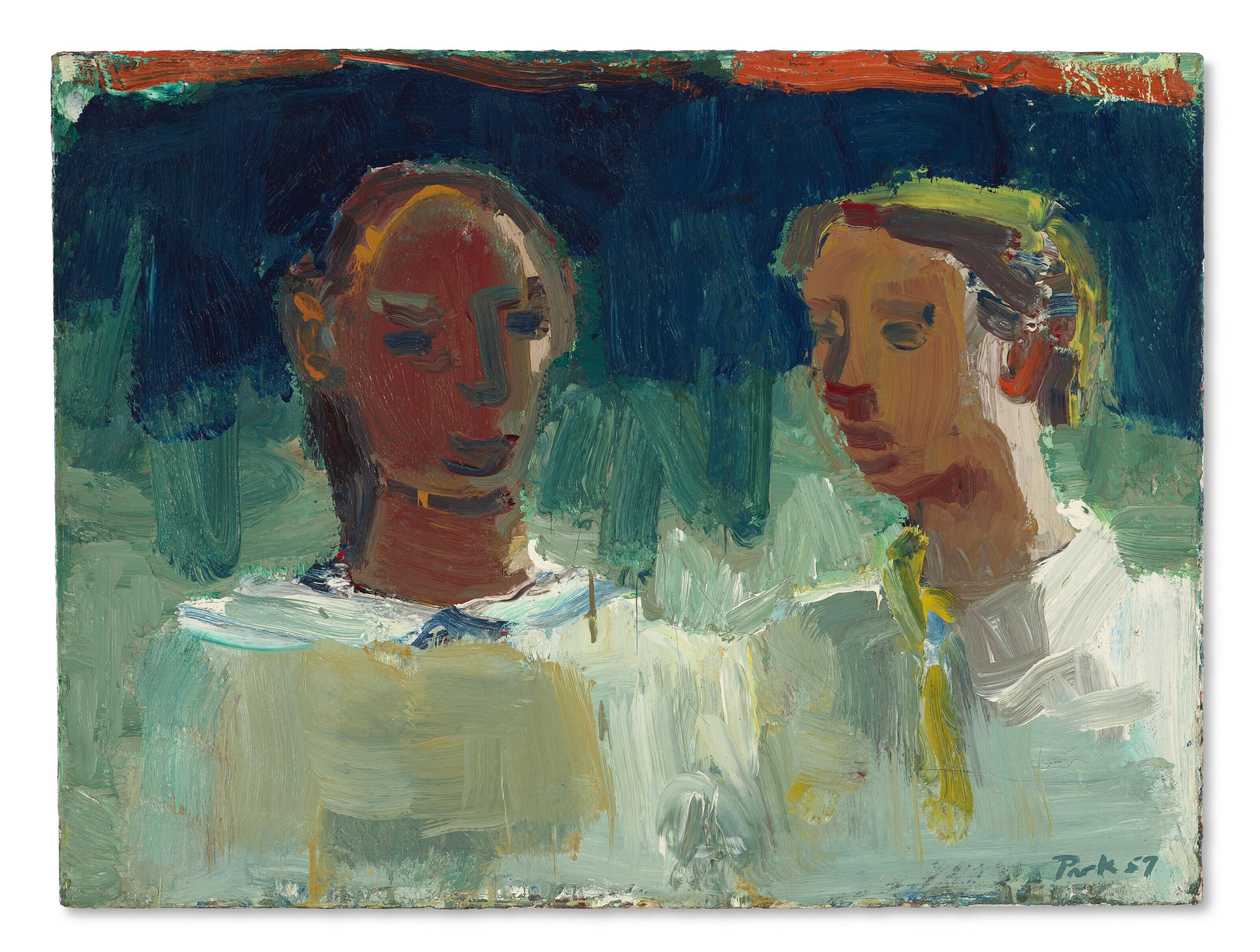 David Park - Two People in White