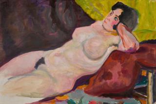 David Petrovich Shterenberg - Reclining Nudes (double-sided)