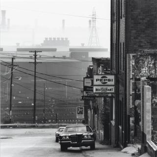 David Plowden - Youngstown, Ohio, Street by Steel Mills, 1970; and Bloomfield Bridge, Pittsburgh, Pennsylvania, 1960