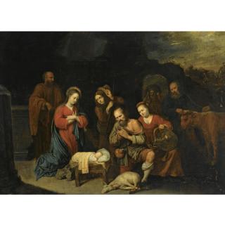 David Rijckaert III - Adoration Of The Shepherds