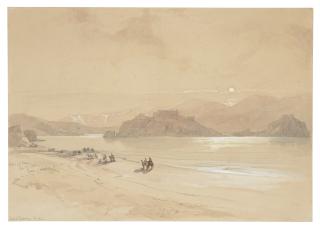 David Roberts, R.A. - Alcala al Dair, Gulf of Aqaba