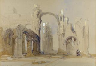 David Roberts R.A. - Lindisfarne Priory, Northumberland