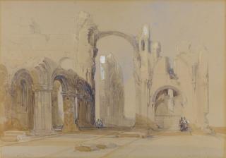 David Roberts R.A. - Lindisfarne Priory, Northumberland