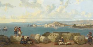 David Roberts R.A. - Sidon Looking Towards The Range Of Lebanon