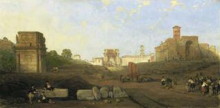 David Roberts, R.A. - The Approach to the Forum