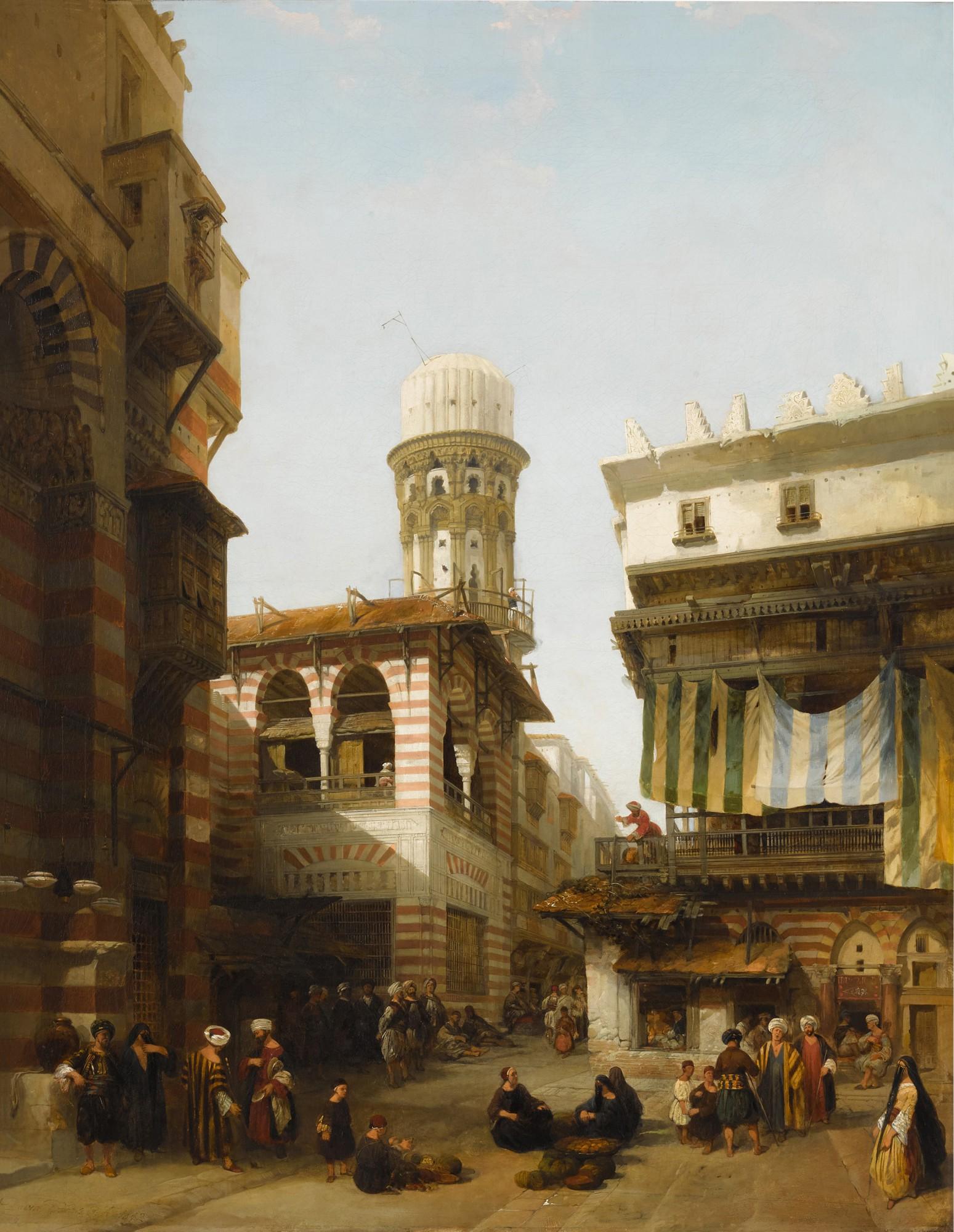 David Roberts R.A. - The Bazaar of the Coppersmiths, Cairo
