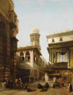 David Roberts R.A. - The Bazaar of the Coppersmiths, Cairo