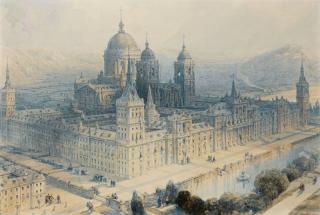 David Roberts, R.A. - The Palace Of The Escorial, Near Madrid, Spain