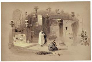 David Roberts, R.A. - The Shrine Of The Holy Nativity, Bethlehem