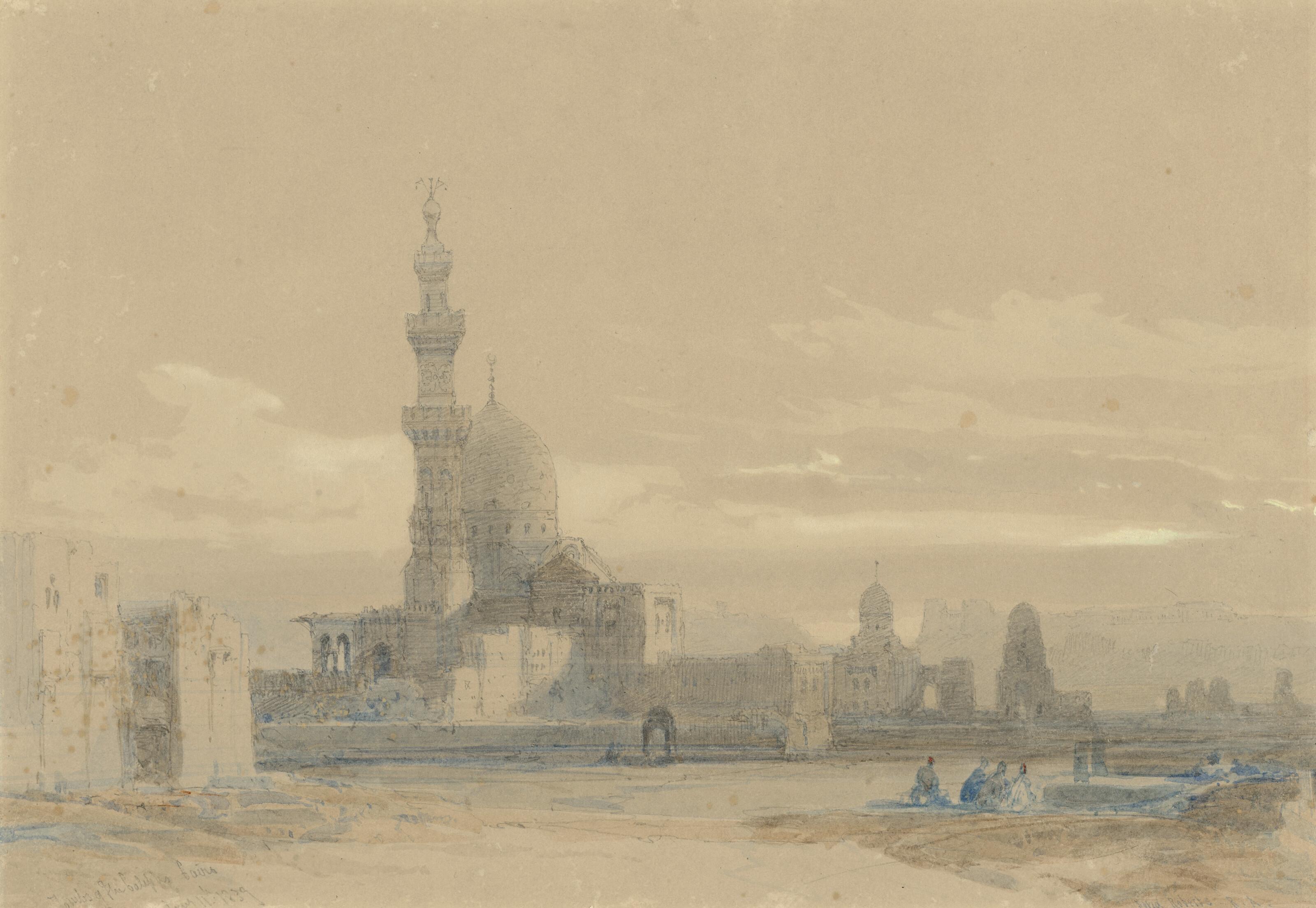 David Roberts, R.A. - The Tombs of the Caliphs, Cairo