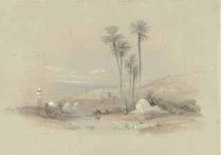 David Roberts, R.A. - View of Jenin, ancient Jezreel