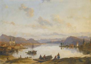David Roberts, R.A. - View Of Lucerne, Switzerland
