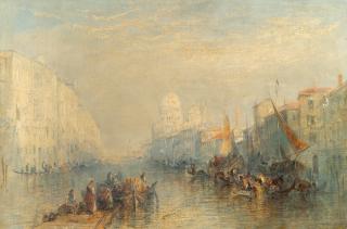 David Roberts - Blick über den Canal Grande auf Santa Maria della Salute