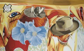 David Salle - Blue Flowers
