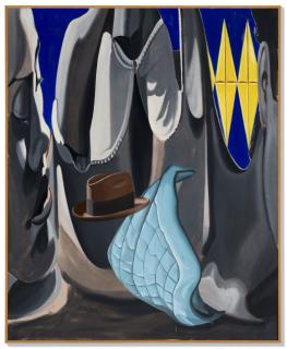 David Salle - Blue Quilt