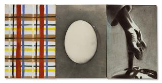 David Salle - Egg and Plaid