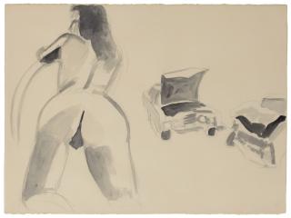 David Salle - Untitled (From The Series Plane And Car Crashes)