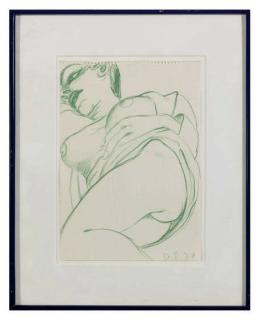 David Salle - Untitled (Reclining nude)