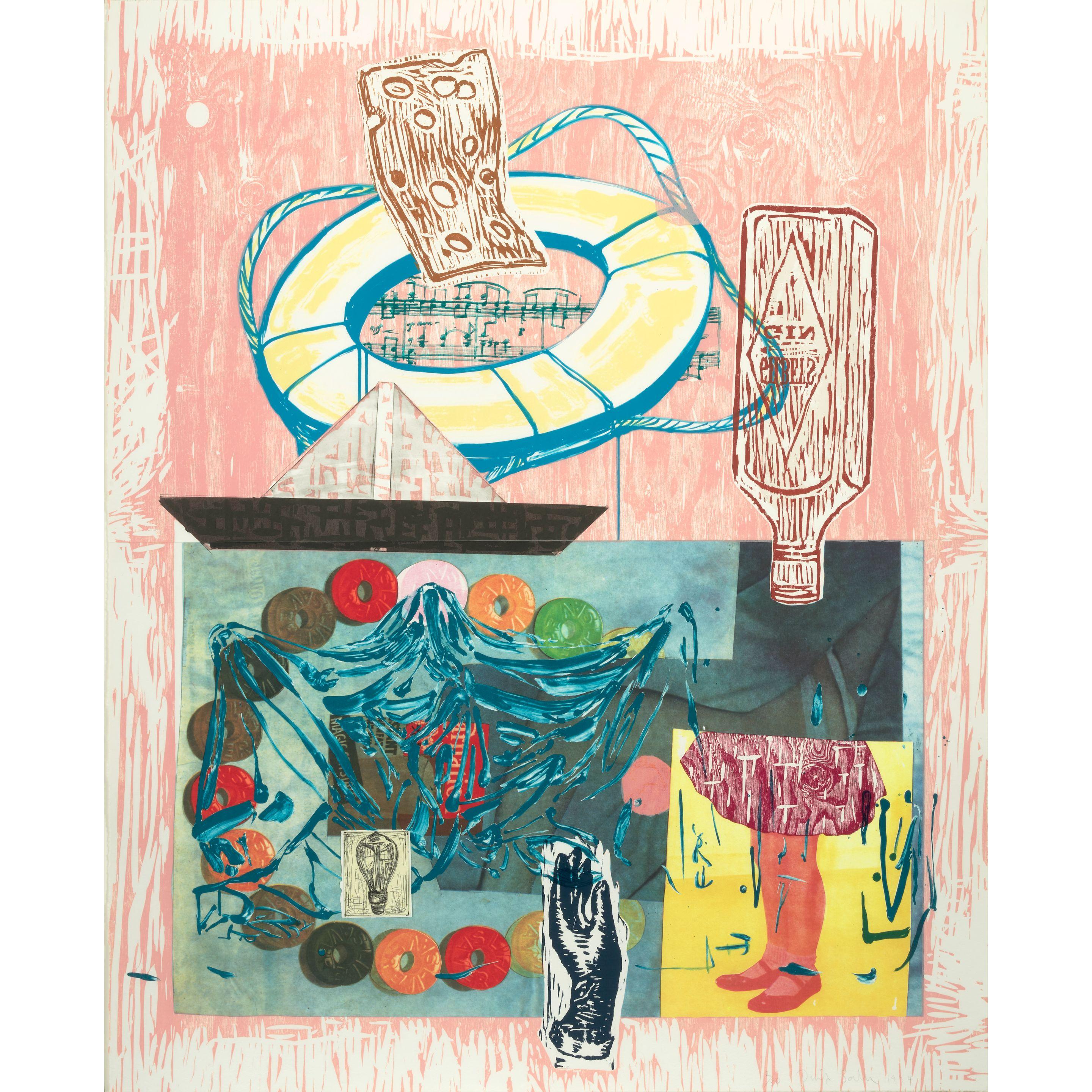 David Salle - Up and Down, from High and Low series